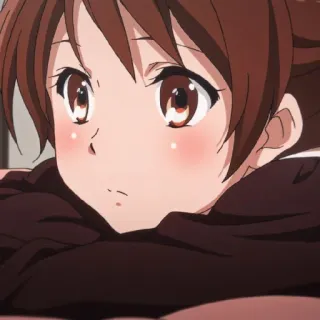 😐 Anime, Cartone animato, Ragazza, Carino, Ritratto telegram sticker