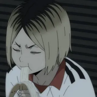 🧼 jedzenie, żywność, anime, banan, kreskówka telegram sticker