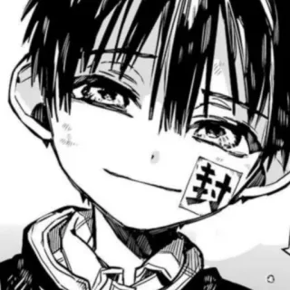 😌 Hanako Toilet-bound Hanako-kun 封 Anime, Manga, Hanako-kun, Toilet-bound, Imut, Anak laki-laki, Jepang whatsapp sticker