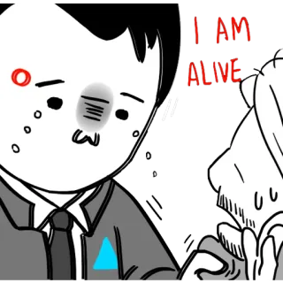 😭 I AM ALIVE telegram sticker