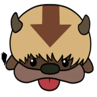 🐃 Appa Avatar: The Last Airbender Dessin animé, Appa, Avatar, Bison volant telegram sticker