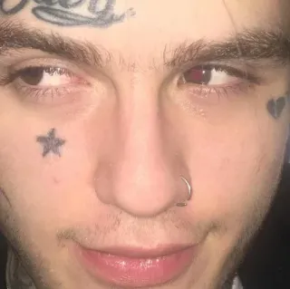 🐣 Lil Peep Lil Peep, muzyk, raper, piosenkarz, gwiazda, tatuaż telegram sticker