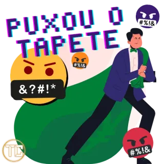 🤬 TAPETE tức giận, biểu tượng cảm xúc, tục tĩu, chửi thề, hoạt hình whatsapp sticker
