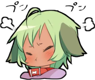 😤 プンプン Anime, Manga, Lindo, Enojado, Perro, Kawaii telegram sticker