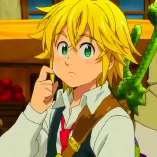 🤔 Meliodas Seven Deadly Sins Аниме, Мультфильм, Мелиодас, Семь смертных грехов, Фэнтези telegram sticker