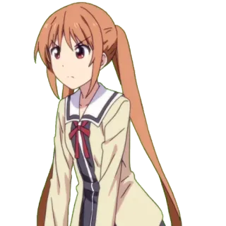 👩 anime, menina, desenho animado, personagem telegram sticker