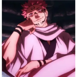 🙂 Ryomen Sukuna Jujutsu Kaisen anime, manga, Sukuna, Ryomen Sukuna, Jujutsu Kaisen, curse telegram sticker