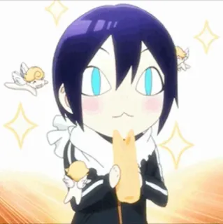 💎 Yato Noragami Anime, Manga, Süß, Chibi, Noragami telegram sticker