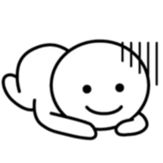 🙂 stick figure, simple, cartoon, drawing whatsapp sticker