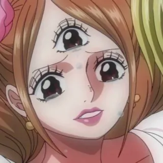 💞 anime, manga, character, woman, girl, three eyes telegram sticker
