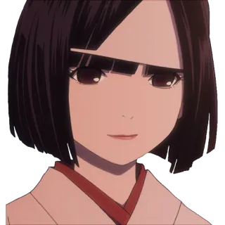 😌 anime, woman, character, portrait telegram sticker