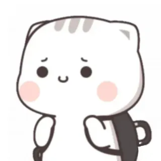 🍃 cat, cute, sticker, animal, cartoon, kawaii telegram sticker