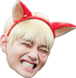 😂 V kpop, idol, bts, v, kim taehyung, korean pop, celebrity, singer telegram sticker