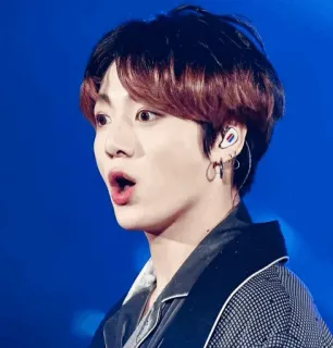 😯 Jungkook Jungkook, BTS, K-pop, cantor, masculino, celebridade whatsapp sticker