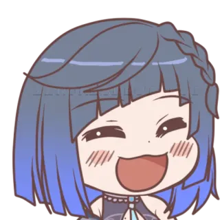 😄 anime, chibi, cartoon, cute, sticker whatsapp sticker