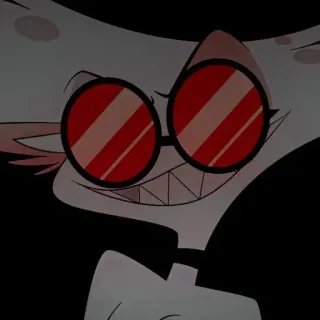 💝 Angel Dust Hazbin Hotel animato, demone, sorrisetto, personaggio, Hazbin Hotel, Angel Dust, divertente telegram sticker