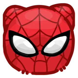 🙂 Spider-Man человек-паук, марвел, супергерой, комикс, персонаж, мультфильм, маска whatsapp sticker
