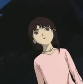 😠 Lain Iwakura Serial Experiments Lain anime, fille, personnage, Lain, Serial Experiments Lain whatsapp sticker