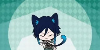 💃 Venti Genshin Impact アニメ, ちびキャラ, 猫, 原神, ウェンティ telegram sticker