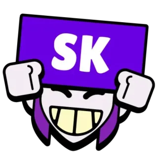 🔥 SK naklejka, kreskówka, emoji, postać, grafika telegram sticker