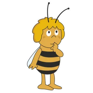☺️ Maya the Bee 玛雅蜜蜂, 卡通, 蜜蜂, 动画, 角色 telegram sticker