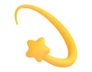💫 bintang, bintang jatuh, kuning, komet, langit telegram sticker