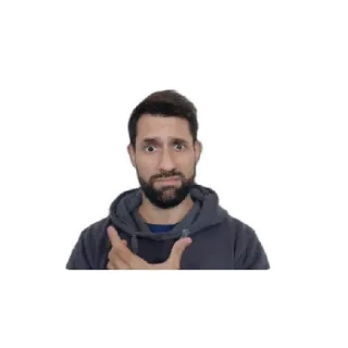 😁 homem, pessoa, confuso, incerto, dúvida, expressão whatsapp sticker