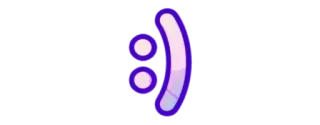 🙂 smiley face, emoticon, face, symbol, cute, purple, graphic telegram sticker