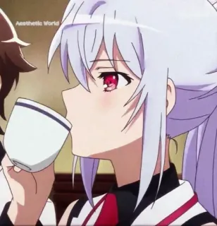 ☕️ Aesthetic World Anime, Bebida, Chá telegram sticker