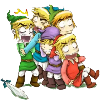 😱 Link The Legend of Zelda link, zelda, legend of zelda, divertente, cartoni animati, gioco, personaggio telegram sticker