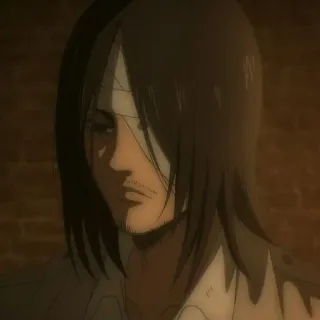 🖤 Eren Yeager Attack on Titan アニメ, エレン, 進撃の巨人, キャラクター telegram sticker