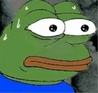 😰 Pepe the Frog pepe, kikker, meme, internet meme, zweten, nerveus telegram sticker