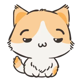 🐱 cat, cute, kitten, cartoon, animal, pet telegram sticker