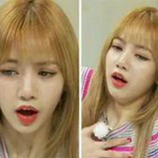 😫 Lisa kpop, мем, лиса, blackpink, смешной telegram sticker