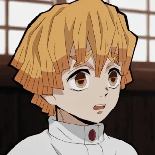 ⚡ Zenitsu Agatsuma Demon Slayer 애니메이션, 귀멸의 칼날, 젠이츠, 아가츠마 젠이츠, 만화, 캐릭터, 인물 사진 telegram sticker