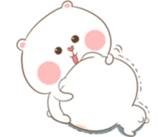 😂 милый, животное, мультик, медведь, стикер telegram sticker