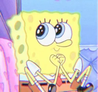🌼 SpongeBob SquarePants Bob Esponja, desenho animado, Nickelodeon, animado, personagem, fofo, feliz whatsapp sticker