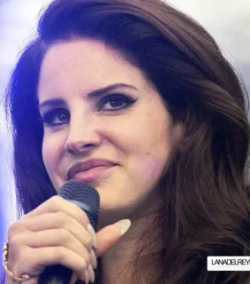 🙁 LANADELREY Lana Del Rey, cantora, músico, celebridade, mulher, retrato telegram sticker