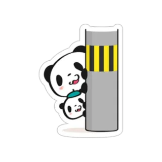 🙉 パンダ, 漫画, 動物, 可愛い, ステッカー, かわいい telegram sticker