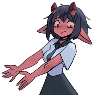 😟 Michiru Kagemori BNA: Brand New Animal telegram sticker