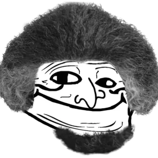 😊 trollface, meme, internet meme, funny, comedy telegram sticker