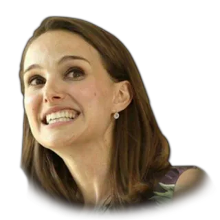 😁 Natalie Portman actress, portrait, celebrity, face, woman telegram sticker