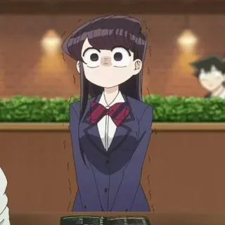💈 Komi Shouko Komi Can't Communicate Аниме, Девушка, Komi Can't Communicate, Коми Сёко, милая telegram sticker