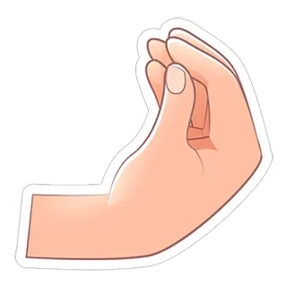 👐 hand, gesture, italian, talking with hands telegram sticker
