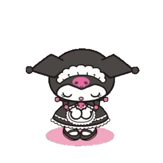 🛐 Kuromi クロミ, サンリオ, アニメ, 漫画, キャラクター, 可愛い telegram sticker