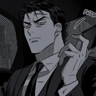 🐚 FWIP man, suit, glasses, car telegram sticker