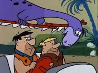 😐 Fred Flintstone The Flintstones 原始家族フリントストーン, フレッド・フリントストーン, バーニー・ラブル, アニメ, 恐竜 telegram sticker