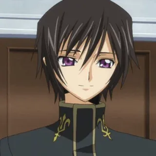 🥀 Lelouch Lamperouge Code Geass 애니메이션, 를르슈, 코드 기아스, 캐릭터, 보라색 눈 telegram sticker