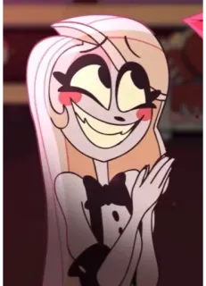 🟡 Charlie Morningstar Hazbin Hotel чарли морнингстар, hazbin hotel, мультфильм, анимация, персонаж telegram sticker