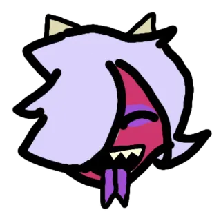 😝 демон, монстр, стикер, фэнтези, существо telegram sticker